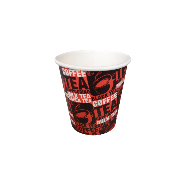 6 OZ PAPER CUP RED/BLACK